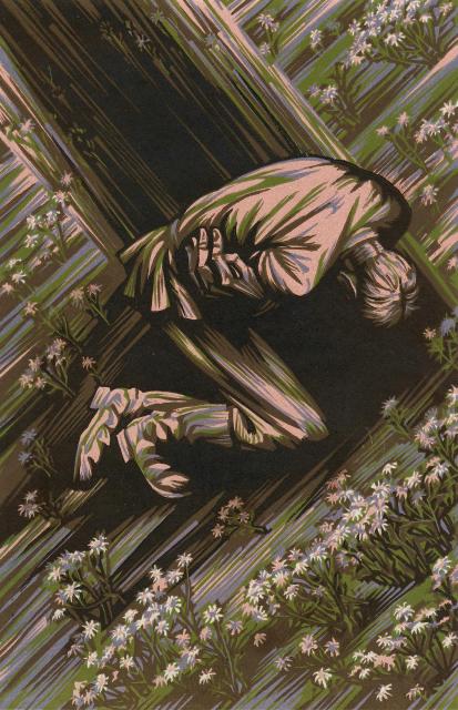 Косенков С. С. Ранение. Иллюстрация к рассказу Е. Носова "Красное вино Победы". 1978 Косенков С. С. Ранение. Иллюстрация к рассказу Е. Носова "Красное вино Победы". 1978